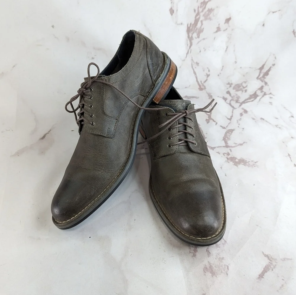 Cole Haan Shoe Men 10.5 M Oxford Brown Wingtip Dress Centre Street Rustic C11652
